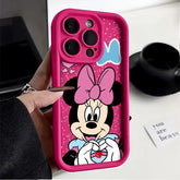 Mickey & Minnie Finger Heart iPhone Case